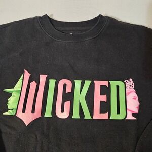 Wicked Sweatshirt Men XS Black Pink Green Broadway Musical sweater authentic